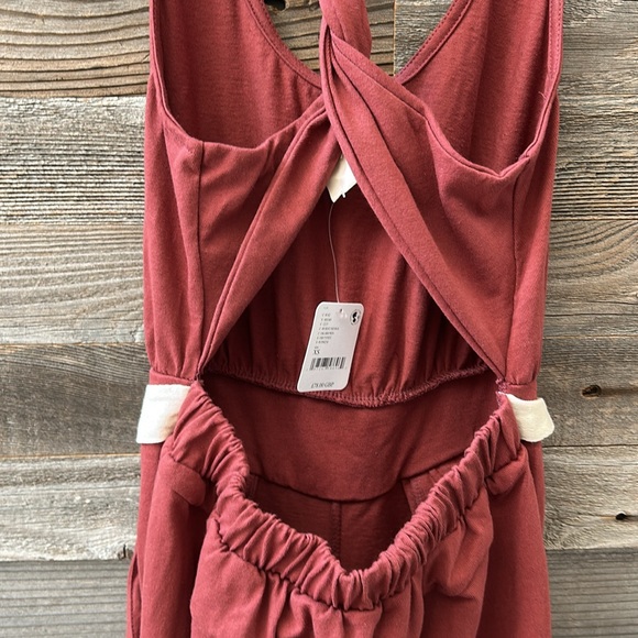 NWT Free People Axel Open Twist Back One Piece Jumpsuit Size XS - Picture 6 of 10
